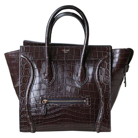 celine crocodile handbag|Celine running handbags.